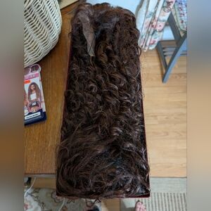 Wig lace front wig long color Havana brown 🤎